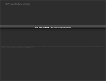 Tablet Screenshot of 321webdev.com